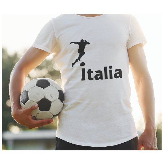 Voetballer Italië, aanpasbaar T-shirt