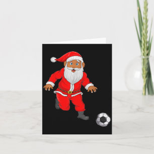 Voetballer Kerstman Kerstpyjama Grappig Xmas B Kaart