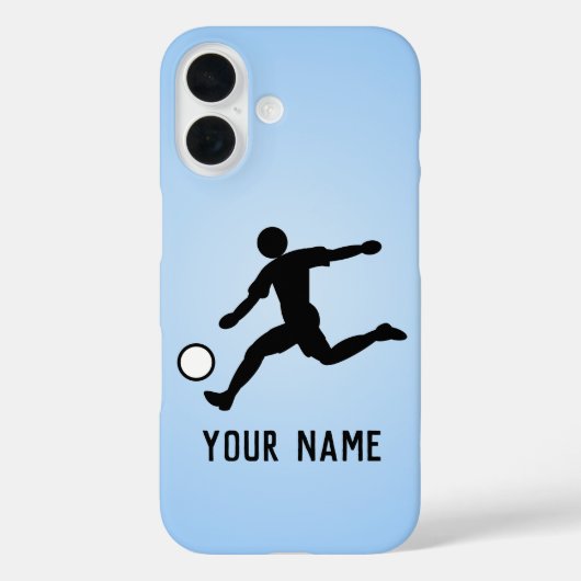 Voetballer met bal - League Voetballer op maat Case-Mate iPhone Case (Achterkant)