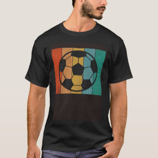 Voetballer Retro Sunset Voetbal T-shirt