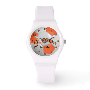 Voetballer Sportief Oranje Voetbal Horloge