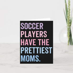 Voetballers hebben de moeders Moederdag Kaart