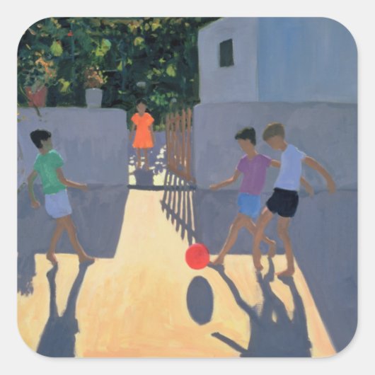 Voetballers Kos 1993 Vierkante Sticker (Voorkant)