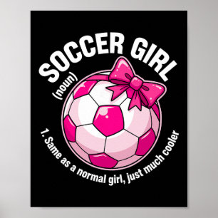 Voetbalmeisje Definitie Poster