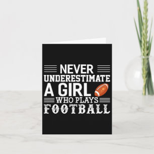Voetbalmeisje Onderschat Nooit Een Meisje Dat Spee Kaart