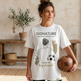 Voetbalmeisje schets waterverf Abstract Tri-Blend Shirt