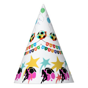 Voetbalmeisje verjaardag, Voetbalspeler Cadeau Fee Feesthoedjes