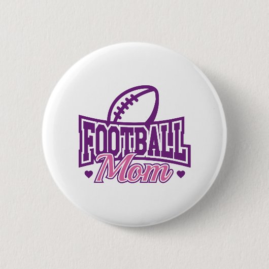 Voetbalmoeder Ronde Button 5,7 Cm (Voorkant)