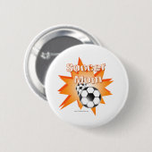 Voetbalmoeder Ronde Button 5,7 Cm (Voorkant /achterkant)