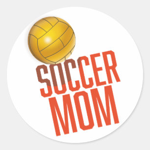 Voetbalmoeder Ronde Sticker