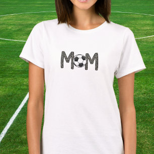 Voetbalmoeder Stippen Voetbal Custom T-shirt