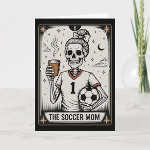 Voetbalmoeder Tarotkaart, Vintage Halloween Voetba Kaart