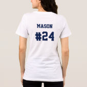 Voetbalmoeder Tri-Blend Shirt (Achterkant)
