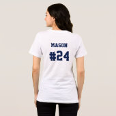 Voetbalmoeder Tri-Blend Shirt (Achterkant volledig)