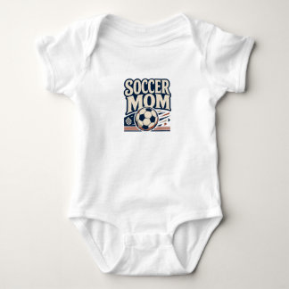 Voetbalmoeder Vintage Voetbalmoeder Voetbalfan Cad Romper