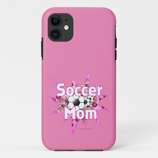 Voetbalmoederrozen Case-Mate iPhone Case (Achterkant)