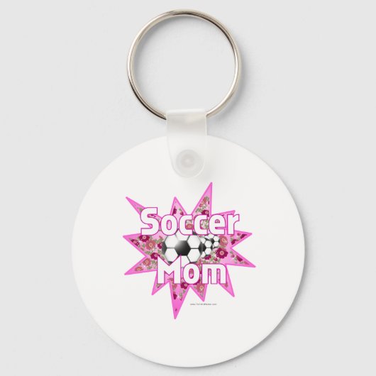 Voetbalmoederrozen Sleutelhanger (Voorkant)