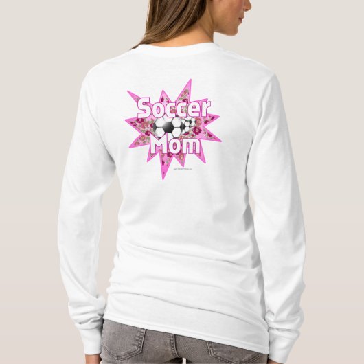 Voetbalmoederrozen T-shirt (Achterkant)