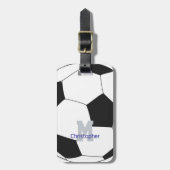 Voetbalnaam en Bagagelabel van Monogram (Voorkant verticaal)