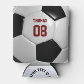 Voetbalnaam en nummer Gepersonaliseerde Koelbox Blikjeskoeler (Voorkant)