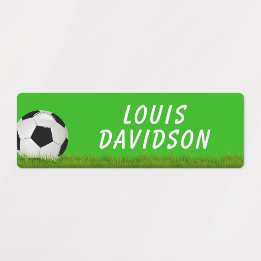 Voetbalnaam Kind Labels (Design 2)