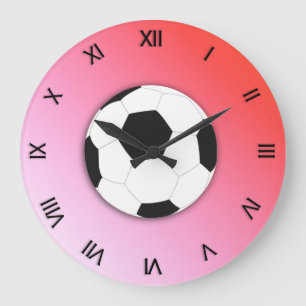 Voetbalontwerp Sport Cijfers Rond of Vierkant Grote Klok