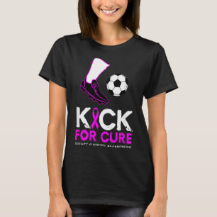 Voetbalontwerp voor borstkanker Kick For Cure T-shirt