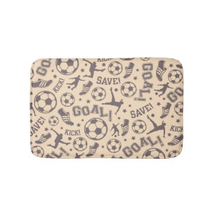 voetbalpatroon badmat
