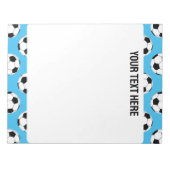Voetbalpatroon Notitieblok (Voorkant)