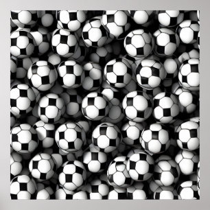 Voetbalpatroon Poster