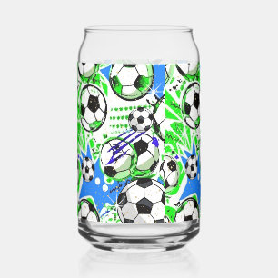 voetbalpatroonstijl blikvorm glas