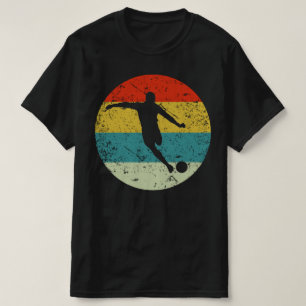 voetbalretro silhouette 70s t-shirt