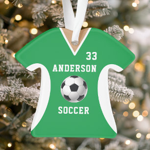 Voetbalshirt sportteam tenue groen ornament