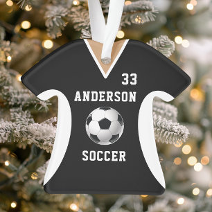 Voetbalshirt sportteam tenue zwart ornament