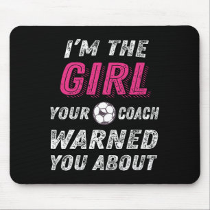 Voetbalshirts voor meisjes en vrouwen, Grappig Voe Muismat