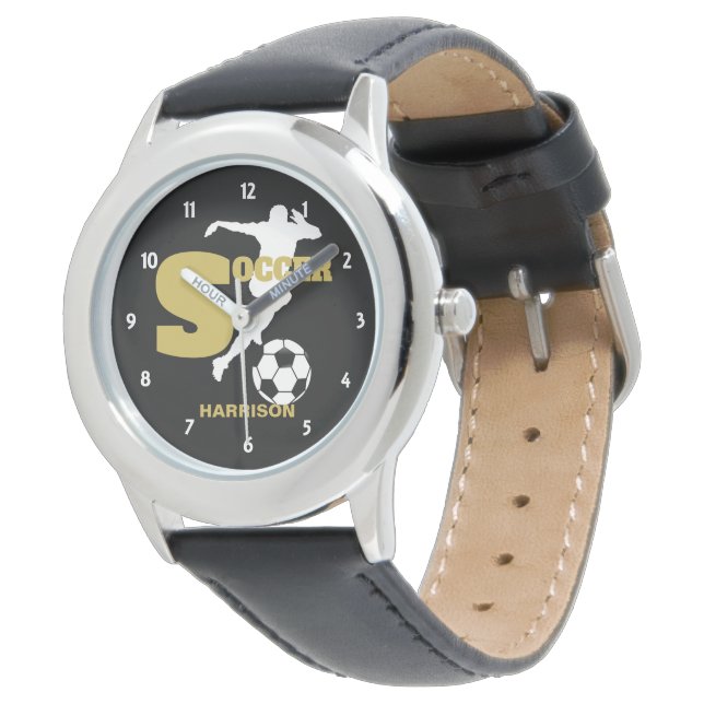 Voetbalspeler - Aangepaste afbeelding Horloge (Gekanteld)