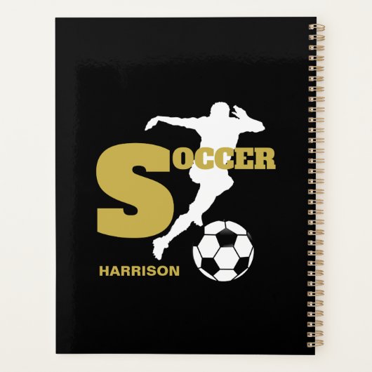 Voetbalspeler - Aangepaste afbeelding Planner (Achterkant)