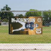 Voetbalspeler Aangepaste sport seniorenavond Spandoek (Insitu)