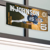 Voetbalspeler Aangepaste sport seniorenavond Spandoek (Buitenkant Gebouw)