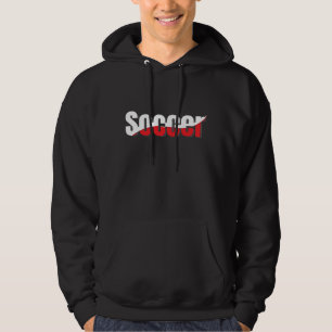 Voetbalspeler Abstract Swish - Woord Kunst Hoodie