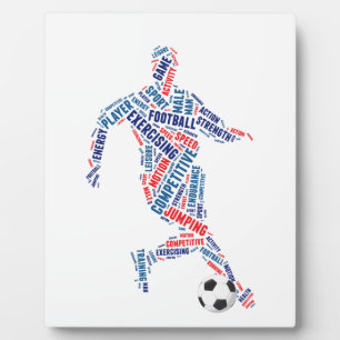 Voetbalspeler Fotoplaat
