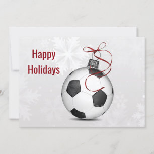 voetbalspeler Holiday Greeting Kaarten