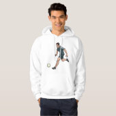 Voetbalspeler Hoodie (Voorkant volledig)