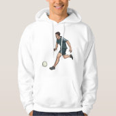 Voetbalspeler Hoodie (Voorkant)