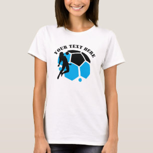 Voetbalspeler Meisje, Verjaardagscadeau, Team T-shirt
