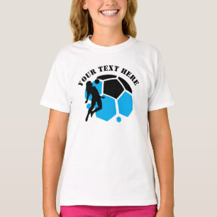 Voetbalspeler Meisje, Verjaardagscadeau, Team T-shirt