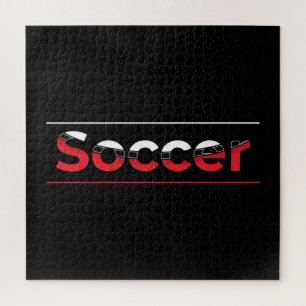 Voetbalspeler - Minimale kunststraal Legpuzzel