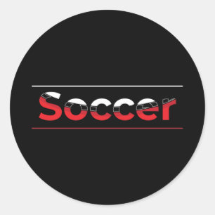 Voetbalspeler - Minimale kunststraal Ronde Sticker