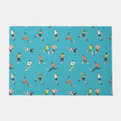 Voetbalspeler Patroon Deurmat (Voorkant)