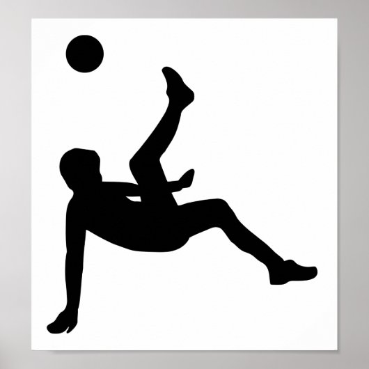 Voetbalspeler Poster (Voorkant)